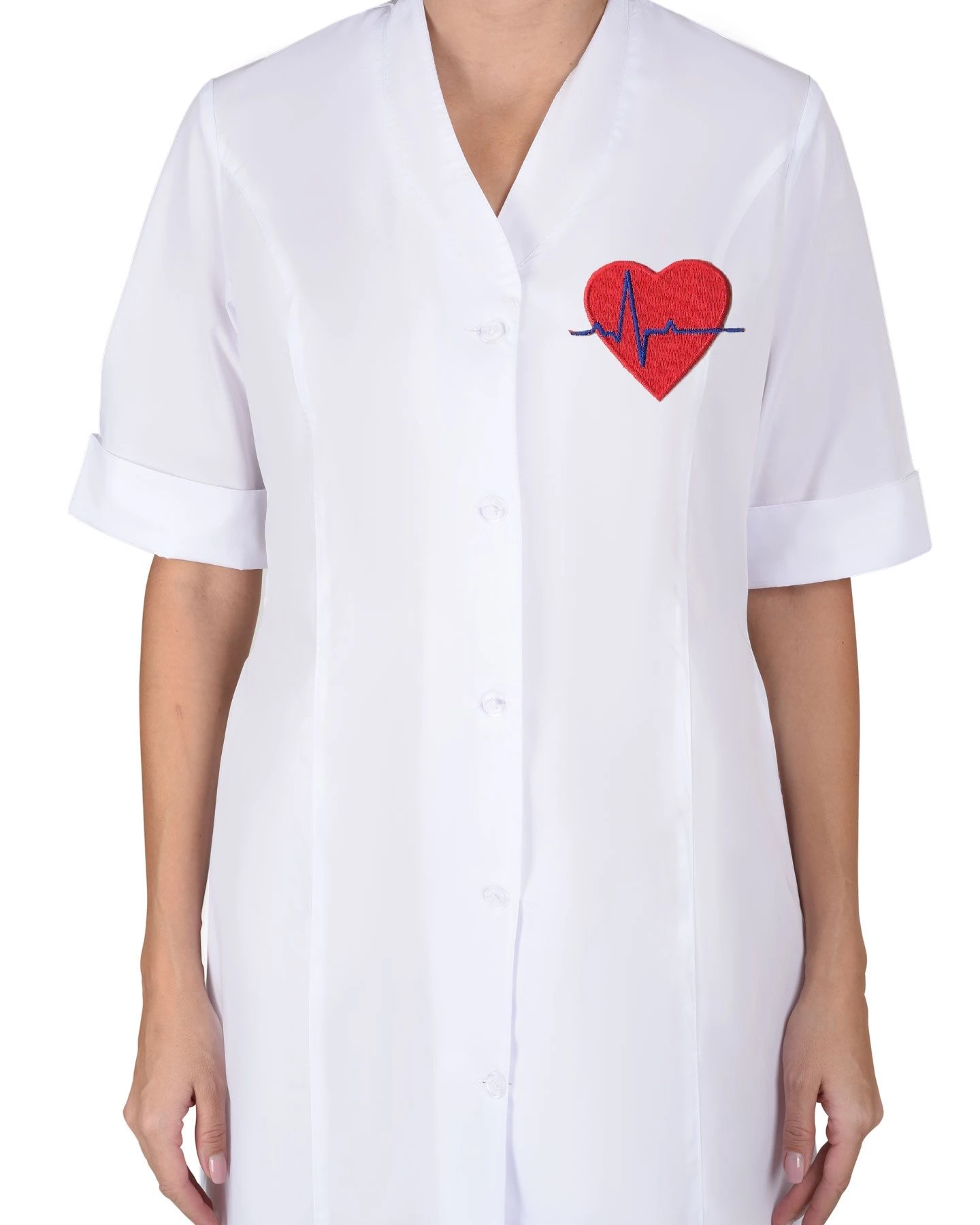 Халаты медицинский с вышивкой